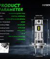 2 pezzi di fari auto 50W 10000 lumen, lampadina LED H7.