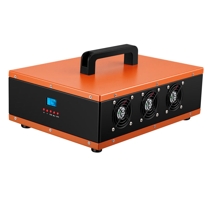 NOEIFEVO 12V/24 20A-100A Lithium-LiFePO4-Batterieladegerät, Ladestrom einstellbar, 14,6 V/29,2 V Ladespannung, LCD-Display, mit 3 Lüftern (Version 2025)