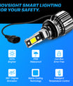 2 Pezzi 72W 16000LM Lumen Lampada Fari Auto, H1 H3 H7 H11 9005 9006 880 881 H4 Lampada LED