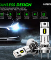 2 pezzi di fari auto 50W 10000 lumen, lampadina LED H7.