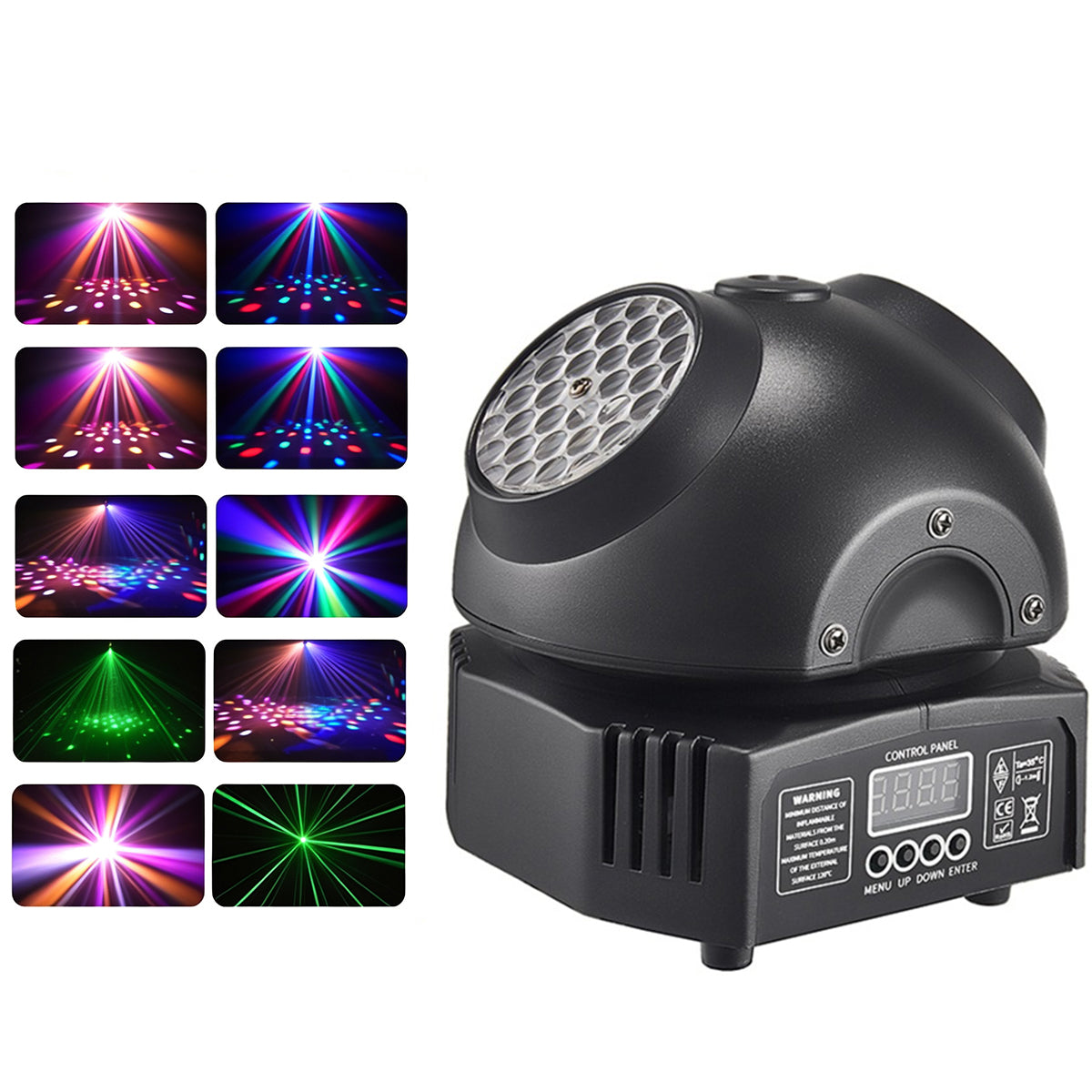 36W Mini-discolys, RGBW LED-festbelysning, dobbelt moving-head-strålekaster, DMX512 DJ-udstyr, stroboskop-sceneeffekt til natklub, bar og show