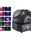 36W Mini-discolys, RGBW LED-festbelysning, dobbelt moving-head-strålekaster, DMX512 DJ-udstyr, stroboskop-sceneeffekt til natklub, bar og show