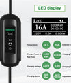 Noeifevo 3,6KW 16A bærbar type 2 EV-lader med Schuko, ladestasjonssett for elektriske kjøretøy, mobil EVSE-veggboks med 5 meter kabel
