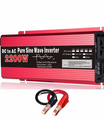12V to 220V Power Inverter, 1000W-3000W DC-AC Converter with EU Plugs for Cars, Trucks, Camping & Household Appliances