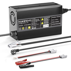 Noeifevo 29,2 V 15 A LiFePO4 Ładowarka akumulatorów  do akumulatorów litowych 24 V 25,6 V, aktywacja BMS 0 V, automatyczne wyłączanie z pełną ochroną