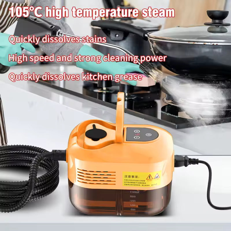 Limpiador a vapor manual de alta presión y alta temperatura para uso doméstico – Ideal para aires acondicionados, cocinas, autos y muebles