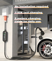 Noeifevo 11KW bilbatterilader, Type2 til CEE16A EV-lader med husholdningsadapter, 5m/10/15m