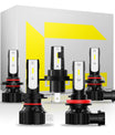 NOEIFEVO H7 H11 H4 9005 9006 Bil Hovedlykt Pære, 50W 10000 Lumen, 6500K Hvit, 50 000 Timer Levetid, Nærlys og Fjernlys