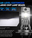 2 Pezzi 100W 24000 Lumen Lampadine Fari Auto, H7 H11 9005 9006 H4 Lampadine LED