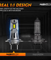 2 pezzi 60W 12000 Lumen Lampada Fari Auto, Lampada LED H7