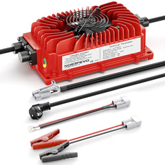 NOEIFEVO 48V 20A batterilader for blybatterier, AGM, gel, golfvogn batterilader