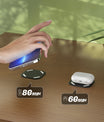 NOEIFEVO Magnetická neviditelná bezdrátová nabíječka, 30 mm podložka na stůl, nábytek stůl noční stolek desktop nabíjecí stanice pro iPhone 15/14/13/12/11/Samsung/LG/Google