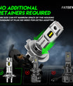 2 pezzi di fari auto 50W 10000 lumen, lampadina LED H7.