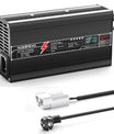 NOEIFEVO 12,6V 20A Litium-lader for 3S 11,1V Li-Ion Lipo-batterier, E-sykkel-scooter-lader, LED-skjerm, aluminiumsdeksel