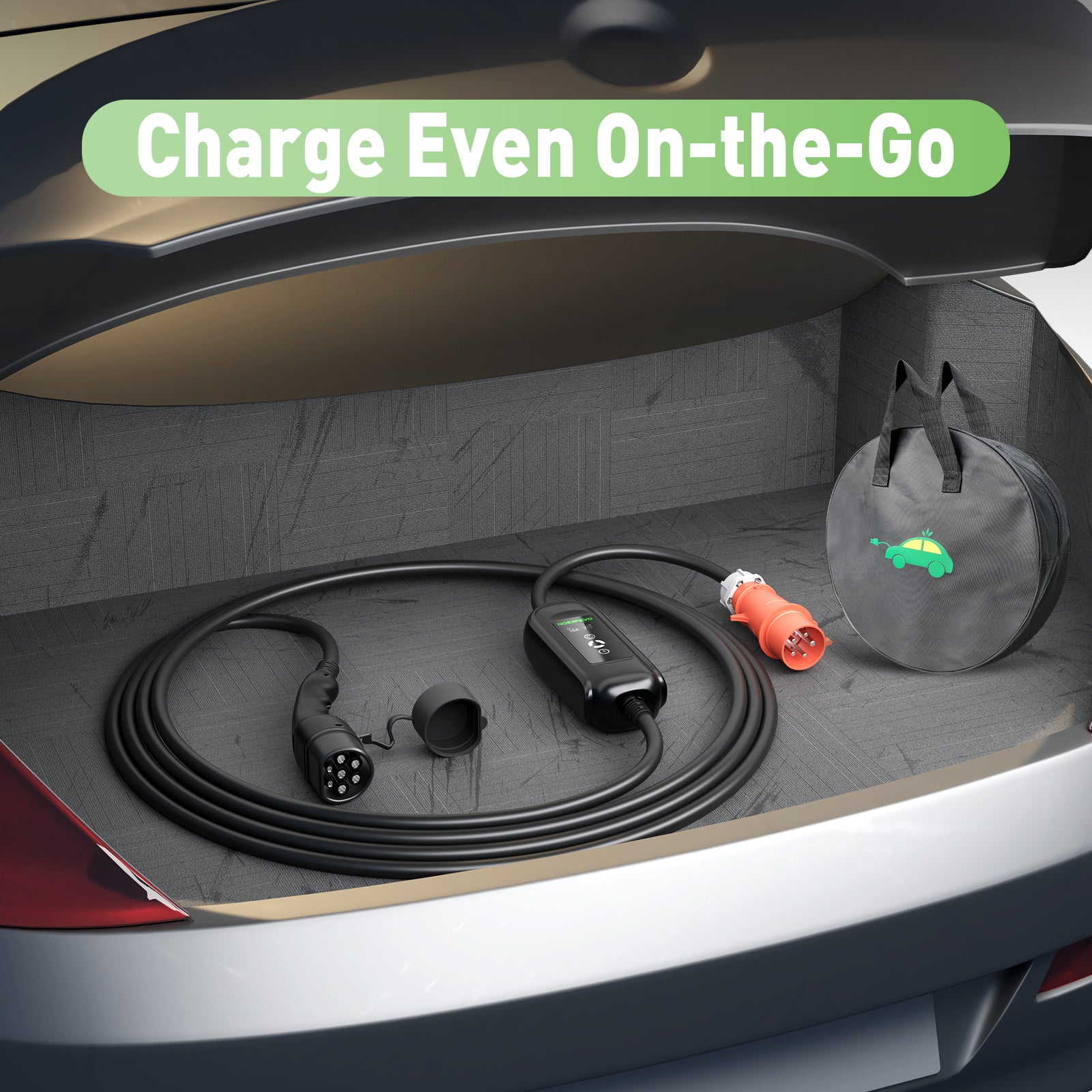 Noeifevo 11KW Type 2 EV ladestasjon, 16A 3-fase elbillader, CEE 16A høystrøm hurtigladekabel 10 meter