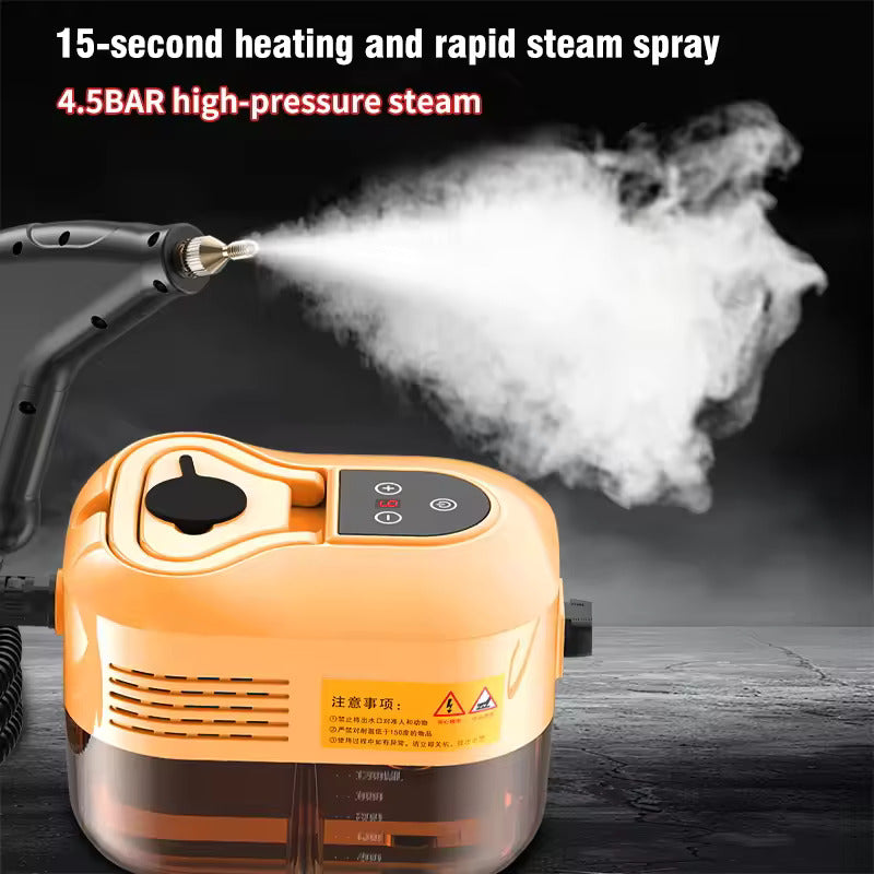 Limpiador a vapor manual de alta presión y alta temperatura para uso doméstico – Ideal para aires acondicionados, cocinas, autos y muebles