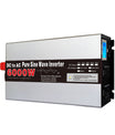 12V 24V 48V to 220V Pure Sine Wave Inverter, 6000W 8000W High-Power 50/60Hz Solar Inverter with LED & EU Socket