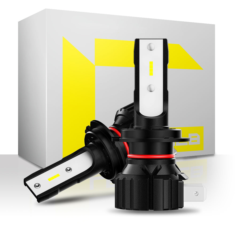 NOEIFEVO H7 H11 H4 9005 9006 Bil Hovedlykt Pære, 50W 10000 Lumen, 6500K Hvit, 50 000 Timer Levetid, Nærlys og Fjernlys