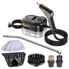 Limpiador a vapor manual de alta presión y alta temperatura para uso doméstico – Ideal para aires acondicionados, cocinas, autos y muebles