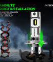 2 pezzi di fari auto 50W 10000 lumen, lampadina LED H7.