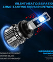 2 Pezzi 72W 16000LM Lumen Lampada Fari Auto, H1 H3 H7 H11 9005 9006 880 881 H4 Lampada LED
