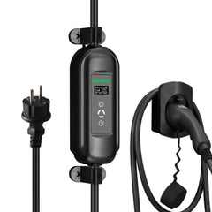 Noeifevo 3,6KW 16A bærbar type 2 EV-lader med Schuko, ladestasjonssett for elektriske kjøretøy, mobil EVSE-veggboks med 5 meter kabel