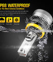 NOEIFEVO H11 נורת פנס לרכב, 40,000 לומן, 200W, 6500K לבן, עמידה במים IP68, אורך חיים של 100,000 שעות, אורות נמוכים וגבוהים