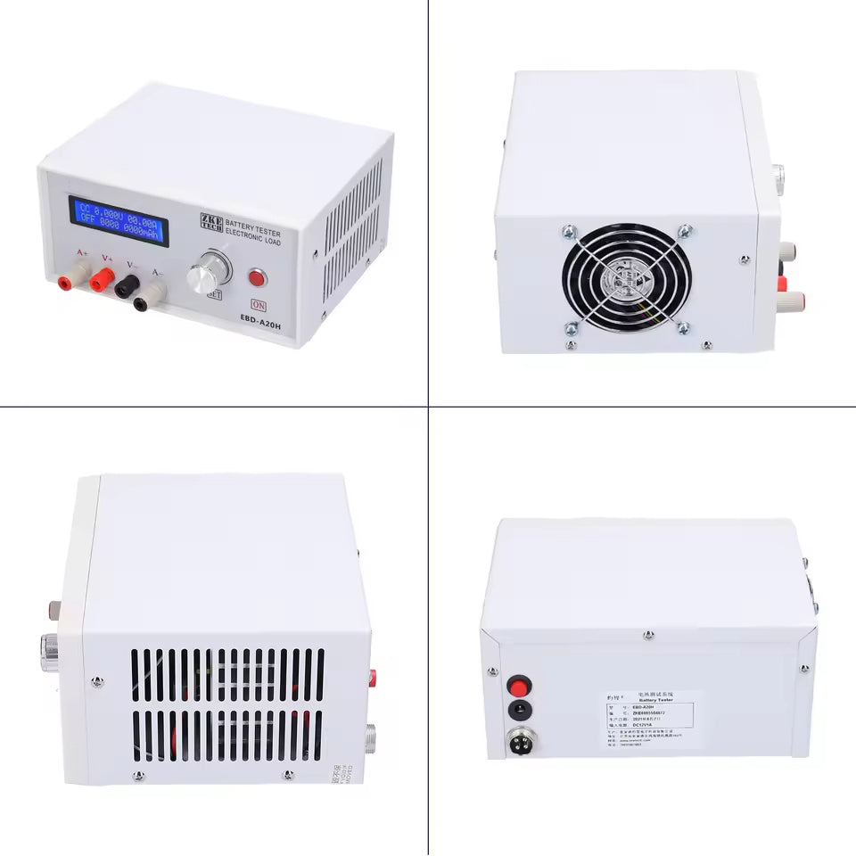 NOEIFEVO EBD-A20H Probador de baterías 0–30 V 0,01–20 A 200 W Dispositivo multifuncional de carga y descarga, DE compatible con control por software en línea para PC