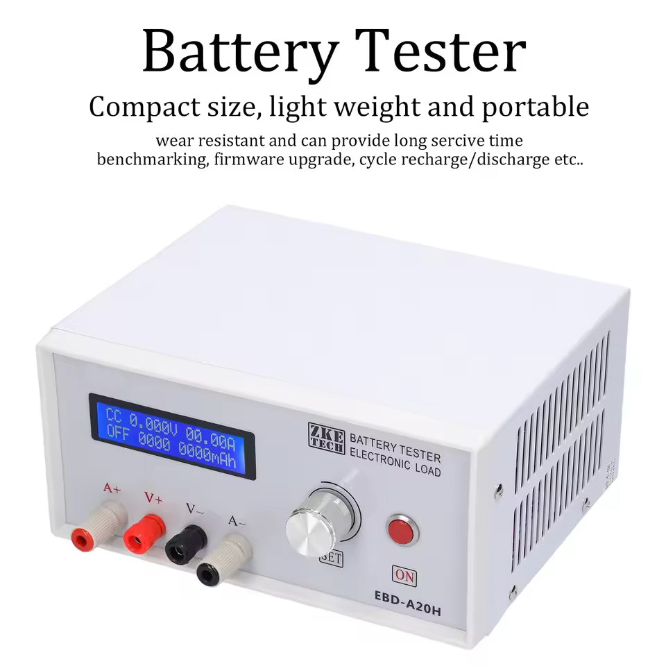 NOEIFEVO EBD-A20H Probador de baterías 0–30 V 0,01–20 A 200 W Dispositivo multifuncional de carga y descarga, DE compatible con control por software en línea para PC