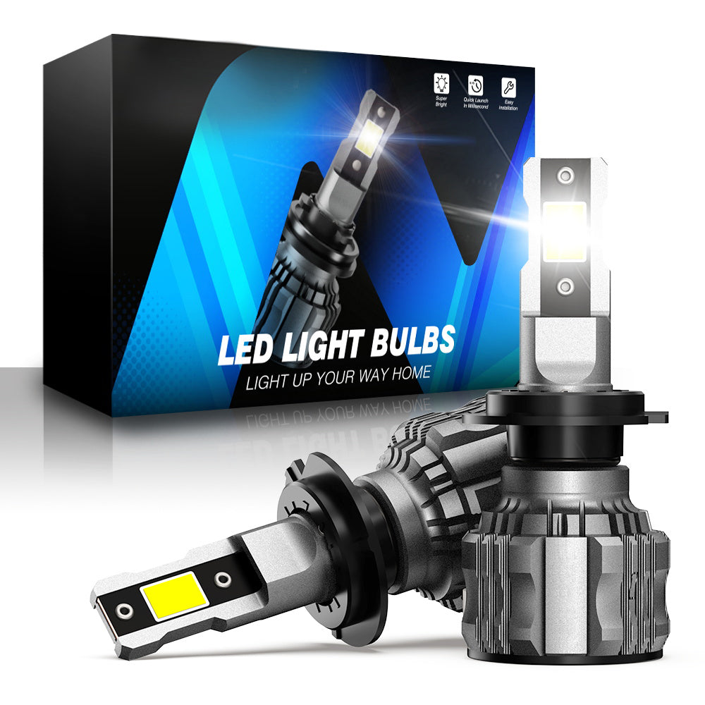 2 Pezzi 72W 16000LM Lumen Lampada Fari Auto, H1 H3 H7 H11 9005 9006 880 881 H4 Lampada LED