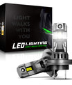 2 pezzi di lampada per fari auto da 72W 16000LM, lampada a LED H1 H3 H7 H11 9006 9005 880