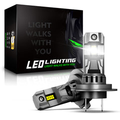 2 pezzi di lampada per fari auto da 72W 16000LM, lampada a LED H1 H3 H7 H11 9006 9005 880