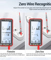 681 Multimetro digitale, dispositivo di misura multifunzione, ricaricabile, tensione AC/DC, tester di tensione senza contatto, schermo LCD, tester di corrente
