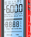 681 Multimetro digitale, dispositivo di misura multifunzione, ricaricabile, tensione AC/DC, tester di tensione senza contatto, schermo LCD, tester di corrente