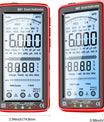 681 Multimetro digitale, dispositivo di misura multifunzione, ricaricabile, tensione AC/DC, tester di tensione senza contatto, schermo LCD, tester di corrente