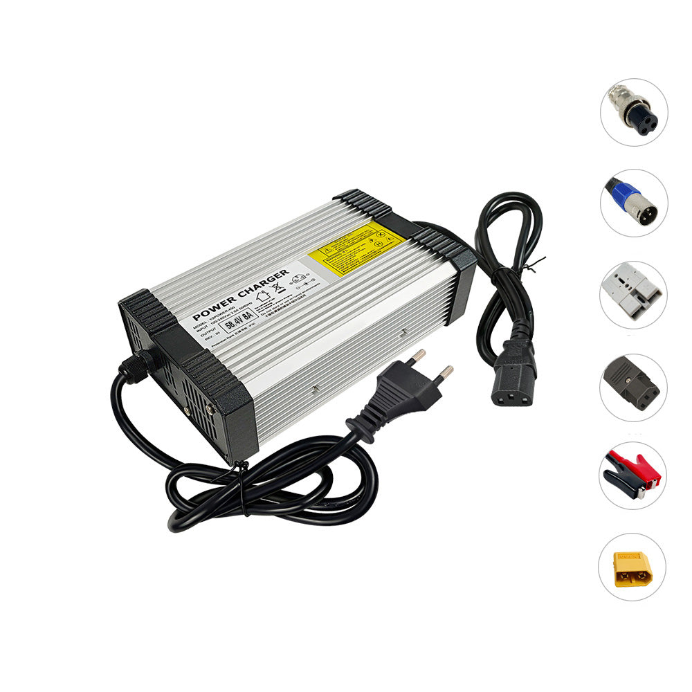 NOEIFEVO 58.4V 8A Lifepo4 batterilader for 16S 48V(51.2V) Lifepo4 batteripakke
​