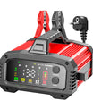 Caricabatterie da 25A per Auto, Caricabatterie 12V 25A 24V 15A per Batterie al Piombo-Acido AGM LiFePO4, Caricabatterie per Veicoli, Caricabatterie Intelligente per Auto, Camion, Moto, Tosaerba
