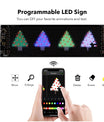NOEIFEVO billys, LED-øyne for lastebiler, programmerbar LED-løpende tekstdisplay for biler og lastebiler, tekst, graffiti, unikt kjøretøyemblemlys