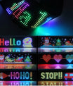 NOEIFEVO billys, LED-øyne for lastebiler, programmerbar LED-løpende tekstdisplay for biler og lastebiler, tekst, graffiti, unikt kjøretøyemblemlys