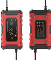 NOEIFEVO 6A Bilbatterilader, 12V Smart Fullautomatisk Bilbatterilader med Temperaturkompensasjon for Bil, Lastebil, Motorsykkel, Gressklipper, Båt og Marinebatterier