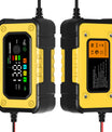 NOEIFEVO 7A Bilbatterilader, 12V Smart fullt automatisk bilbatterilader med temperaturkompensasjon for bil, lastebil, motorsykkel, gressklipper, båt og marinebatterier
