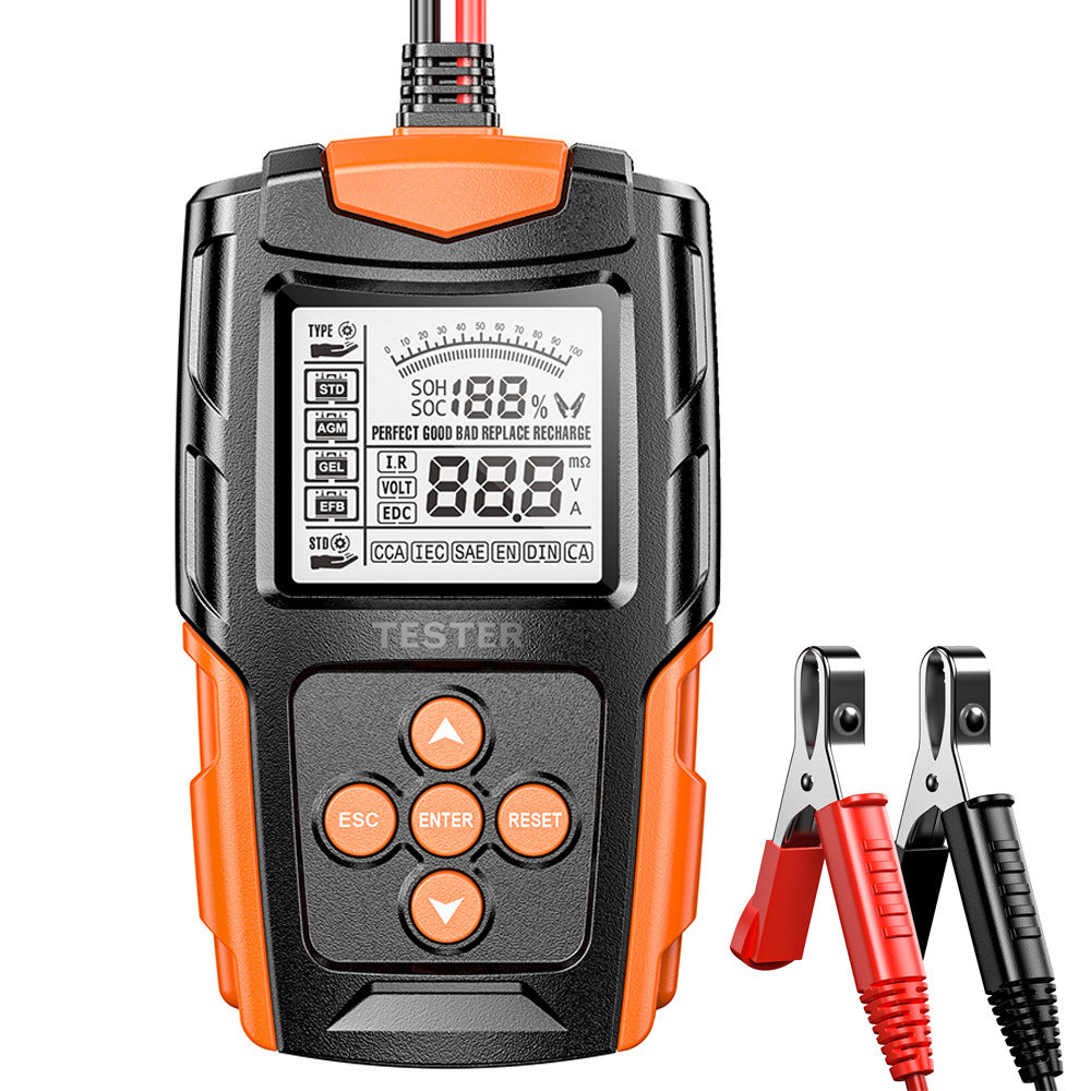NOEIFEVO Bilbatteritestare 12V 24V Lasttestare, CCA Bilbatteritestare Generatorprovare för motorfordon, Digital Bilbatterianalysator, Laddkurvesystemtester för Personbil, Lastbil, ATV, Bil och Båt.