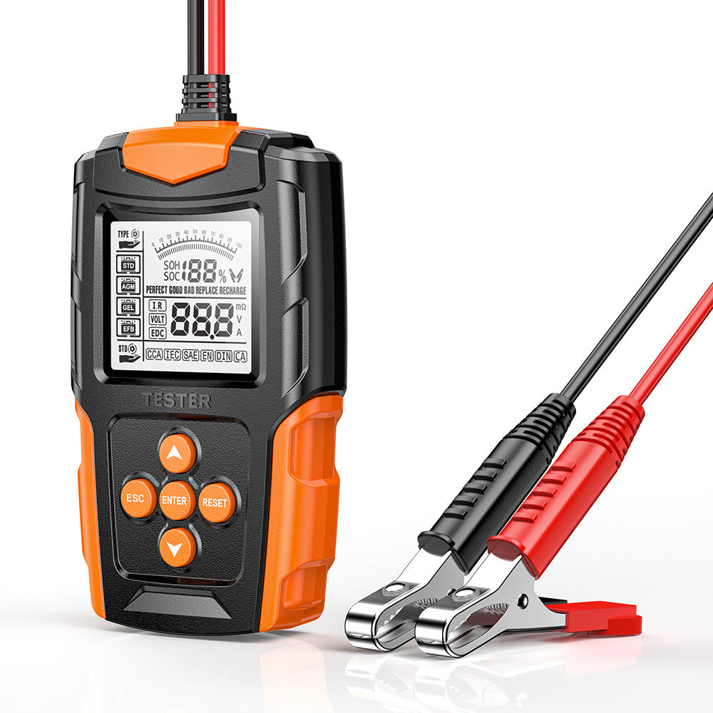 NOEIFEVO Bilbatteritestare 12V 24V Lasttestare, CCA Bilbatteritestare Generatorprovare för motorfordon, Digital Bilbatterianalysator, Laddkurvesystemtester för Personbil, Lastbil, ATV, Bil och Båt.