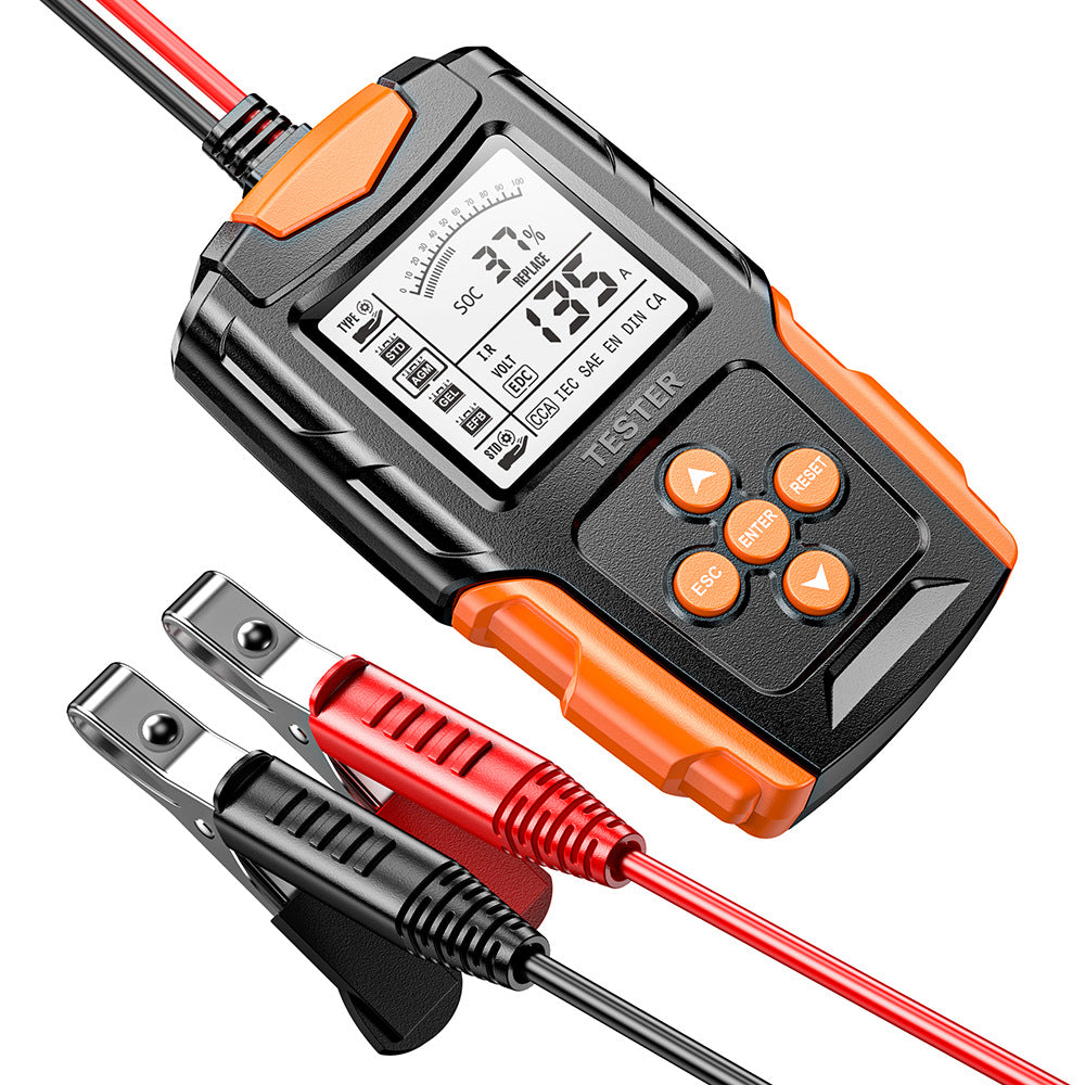 NOEIFEVO Bilbatteritestare 12V 24V Lasttestare, CCA Bilbatteritestare Generatorprovare för motorfordon, Digital Bilbatterianalysator, Laddkurvesystemtester för Personbil, Lastbil, ATV, Bil och Båt.
