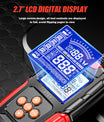 NOEIFEVO 12V 24V Bilbatteritester & Generator Tester – Digital lasttester for personbiler, lastebiler, ATV og båter – CCA bilbatterianalysator & ladekurvesystemtester