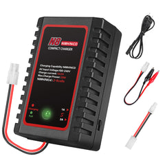 N8 Intelligent NiMH / NiCD Batterilader for 2-8s 2.4V 3.6V 4.8V 6V 7.2V 8.4V 9.6V Batterier til Airsoft, RC-Bil, Båt og Drone, med Standard / Mini Tamiya-tilkobling