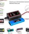 N8 Intelligent NiMH / NiCD Batterilader for 2-8s 2.4V 3.6V 4.8V 6V 7.2V 8.4V 9.6V Batterier til Airsoft, RC-Bil, Båt og Drone, med Standard / Mini Tamiya-tilkobling
