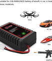 N8 Intelligent NiMH / NiCD Batterilader for 2-8s 2.4V 3.6V 4.8V 6V 7.2V 8.4V 9.6V Batterier til Airsoft, RC-Bil, Båt og Drone, med Standard / Mini Tamiya-tilkobling