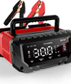 NOEIFEVO 6V 10A/12V 30A/24V 16A Slimme Batterijlader voor Autobatterijen, Motoren, Grasmaaiers, Boten, Geschikt voor Lithium, LiFePO4 en Loodzuurbatterijen (AGM, Gel, MF, EFB, SLA, VRLA, Nat)