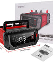 NOEIFEVO 6V 10A/12V 30A/24V 16A Slimme Batterijlader voor Autobatterijen, Motoren, Grasmaaiers, Boten, Geschikt voor Lithium, LiFePO4 en Loodzuurbatterijen (AGM, Gel, MF, EFB, SLA, VRLA, Nat)
